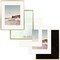 8x10 Aluminum Photo Frame for 5x7 Pictures with Ivory Mat or 8x10 Without, Real Glass, Wall or Tabletop Metal Picture Frame Collection (Gold, 1 Pack)